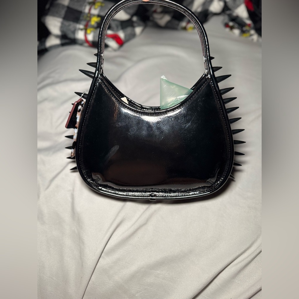 Coachtopia Crinkle Patent Coachtopia Leather With Spikes All Over Ergo - Picture 5 of 8